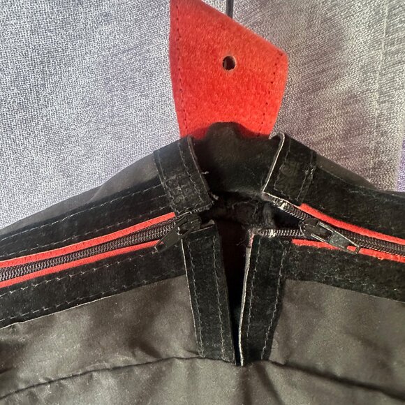 Rare Vintage Zilli Luxury Garment Bag for Travel Black and Red - Picture 7 of 11